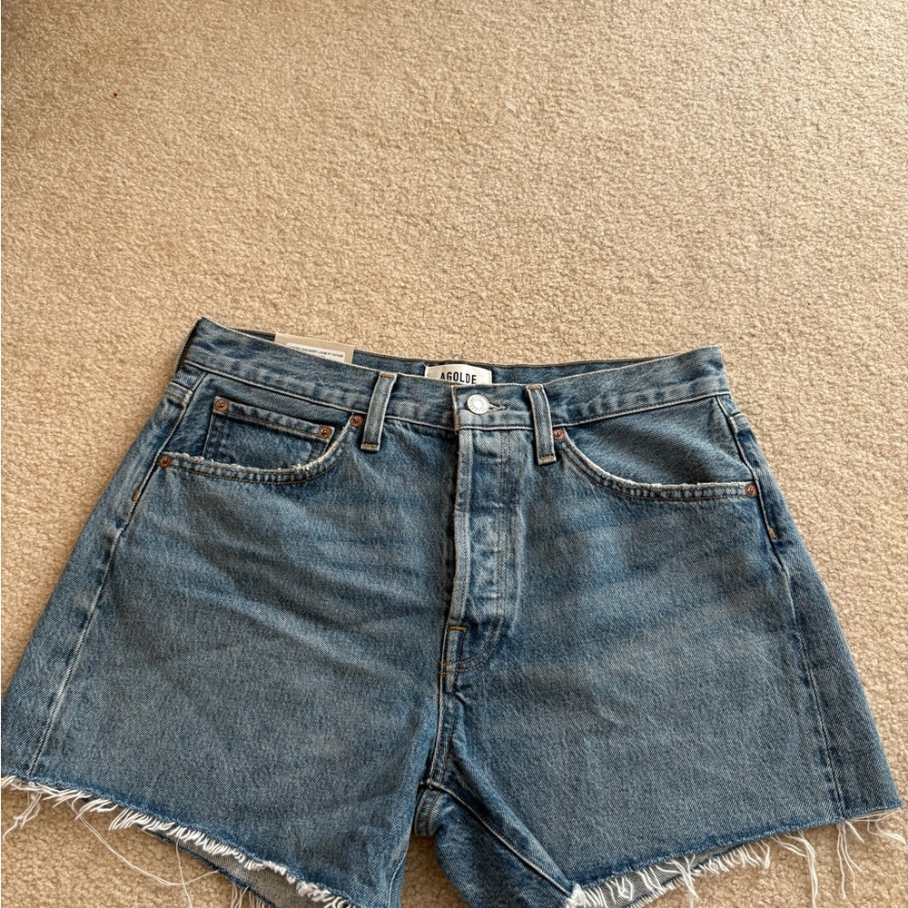 AGOLDE PARKER LONG SHORT
IN SKYWAVE